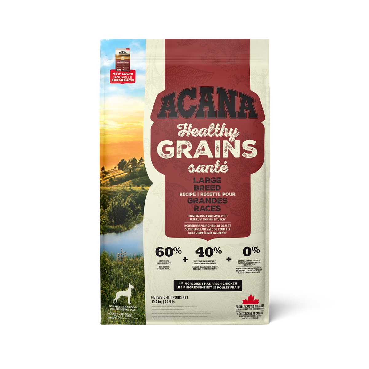Large breed dog food with grain 2025